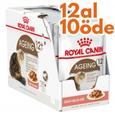 Royal Canin Pouch Gravy Ageing +12 Yaşlı Kedi Yaş Maması 85 Gr - BOX - 12 Al 10 Öde