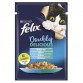 Felix Pouch Doubly Delicious Somon ve Sardalyalı Yaş Kedi Maması 85 Gr