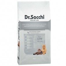 Dr. Sacchi Düşük Tahıllı Somon ve Ton Kısırlaştırılmış Kedi Maması 10 Kg