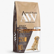 Animal World Sensitive Lamb Rice Kuzu Etli Köpek Maması 15 Kg