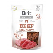 Brit Jerky Snack Beef and Chicken Fillets Tahılsız Biftek ve Tavuklu Fileto Köpek Ödülü 80 Gr