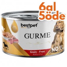 Bestpet Gold Gurme Mini Tahılsız Kuzu Etli Yetişkin Köpek Konservesi 200 Gr - 6 Al 5 Öde