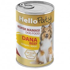 Hello Paty Premium Pate Dana Etli (Beef) Köpek Yaş Maması 415 Gr